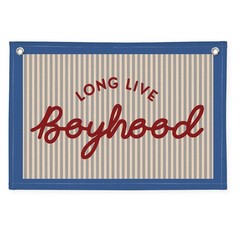 Long Live Boyhood Banner, Boy Nursery Decor, Canvas Banner Wall Hanging Flag …