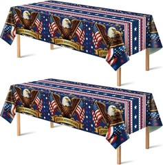 Vibrant 250th Anniversary Tablecloths for 4th of July and Memorial Day – 2 Pack