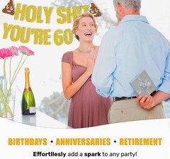 60th Birthday Banner Glitter Decoration Party Supplies Sign