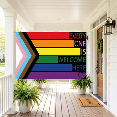 Pride Decorations 71 Pcs Kit Everyone Is Welcome Here Backdrop Banner Rainbow Ba