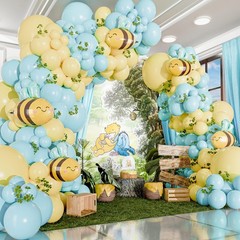 ALL-IN-1 Winnie Balloon Arch Kit with BONUS Bee Balloon for Pooh Baby Shower