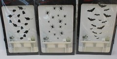 15 ct. Paper Silhouettes Cut Outs, Rats, Spiders, Bats, Halloween Haunted Decor