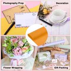 Crepe Paper Roll 8.2ft Long 98 Inch Wide for Decoration Orange Yellow