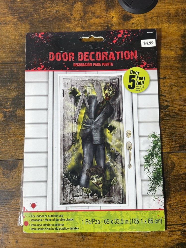 Zombie Door Cover Halloween Party Decorations Door Walking Dead