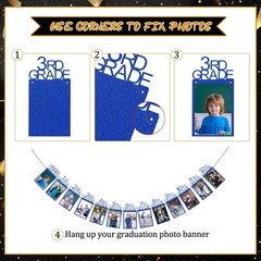 Graduation Party Decoration Class of 2026 K-12th Grade Graduation Photo Banner