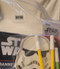 NEW Star Wars Bday Party Decorations Banners Masks Photo Backdrop Pens Candle