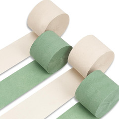 Crepe Paper Streamers 4 Rolls 328Ft, Pack of Multicolor Crepe Paper for Party, W