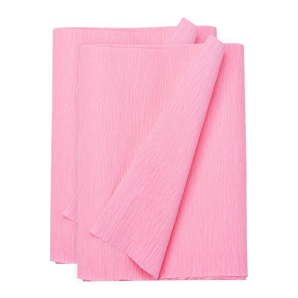 2pcs Crepe Paper Roll Crepe Paper Decoration 8.2ft 7 Inch Pink