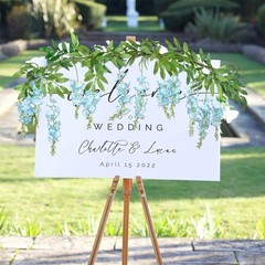 DearHouse 2Pcs 6 Ft/Piece Artificial Flowers Silk Wisteria Garland Artificial…