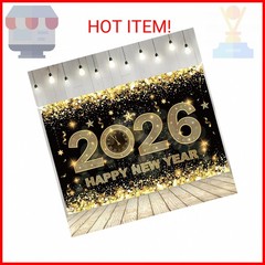 2026 Happy New Year Banner 5×3 FT Backdrop – New Years Celebration