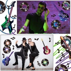 40 Pcs Music Party Decorations Musical Notes Rock and Roll Record Cutouts Sil…