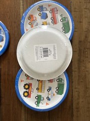 Birthday Party Partyware Trucks construction Traffic Jam Plates Cups ￼ napkins+