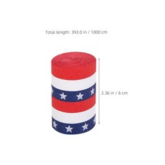 15 Pack Durable Crepe Paper Streamers Patriotic Party Decoration Supplies