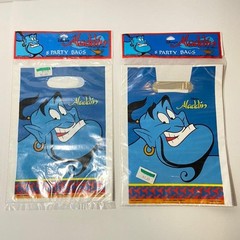 Vintage Penn Corp. Disney Aladdin Genie 8-Count Party Loot Treat Bags Set Of 2