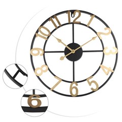 Sleek Metal For outdoor Wall Clock Classic Design Perfect for Any Space