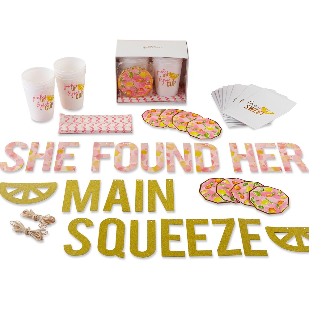 She Found Her Main Squeeze Lemon Themed Bridal Shower Decorations, Engagement…