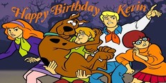 Birthday banner Personalized 4ft x 2 ft Scooby doo