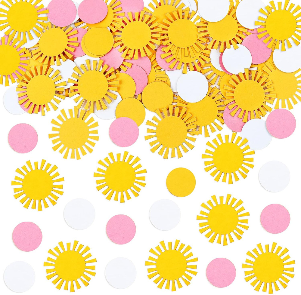 100PCS Sunshine Confetti You Are My Sunshine Table Confetti Bridal Baby Shower C