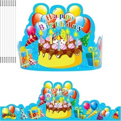 35-Pack Birthday Party Crowns for Kids – Paper Classroom Party Hats