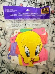 Vintage Looney Tunes Birthday Banner Celebration Party Hallmark Decoration