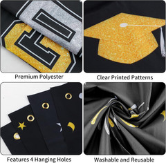 66×34″ 2026 Graduation Backdrop Banner Congrats Grad Class of 2026 Party Decor