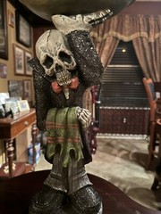 Halloween Butler Treat Holder Skeleton 16 Inches Tall