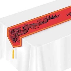 Beistle 11″ x 6′ Printed Dragon Chinese Asian Paper Table Runner