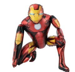 Superhero Balloons 3D IRONMAN Balloon Birthday Party Balloon with BANNER FLAG