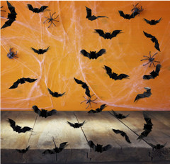 Halloween Bats Decoration PVC 3D Realistic Horror Bat Wall Decal Wall Sticker