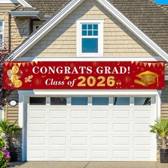 2026 Graduation Decorations Congrats Grad Class of 2026 Large, Red and Gold