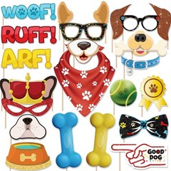 Dog Themed Birthday Party Decorations Photo Booth Props Dogs Puppy Party Deco…