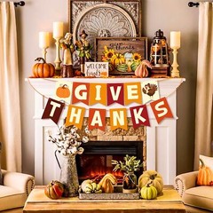 OHOME Thanksgiving Decorations – Thanksgiving Banner | Friendsgiving Party De…