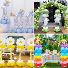 Balloon Column Stand Kit, Set of 4 – 7Ft Height Adjustable Balloon Arch Stand Ki
