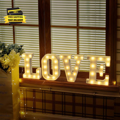 Marquee Numbers 6, Number Blocks Birthday Decorations for Men, Led Letter Light,