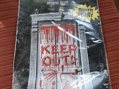 Halloween Gore Dripping Blood On Door Decoration Spooky Scene Setter Spirit