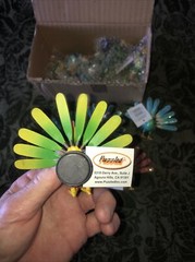 12 Qty Bobble Magnets -Peacock Party Favors Fun 🤩