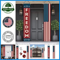 Pre-Assembled Patriotic Decorations for 4th of July and Veterans Day Parties