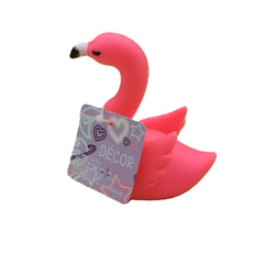4-inch PINK FLAMINGO LED LIGHT B/O Plastic Luau Summer Party Tabletop Decoration