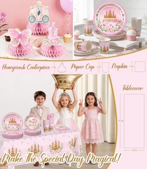 Her Royal Threeness Birthday Decorations – Complete Princess Theme 3rd Birthday