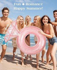 HeySplash Pool Floats, Inflatable Diamond Ring Pool Float, Large Engagement R…