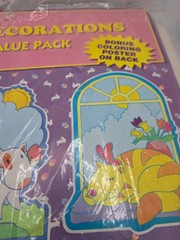 Vintage Easter Decoration Variety Value Pack Cutouts Dicut Paper Retro School