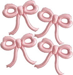4 Pcs Pink Bow Balloons Bow Party Decorations for Girl Women Pink Bow Birthda…