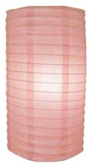 8″ Pink Cylinder Paper Lantern