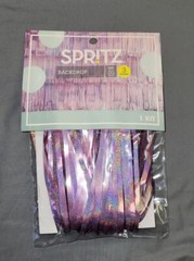Spritz Backdrop Foil Curtain PINK 6′ L Party Decoration Fringe Metallic 3 Count