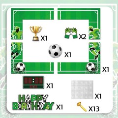 Soccer Party Photo Booth Props Frame Funny Football Themed Birthday Party Sel…