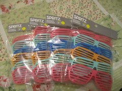 Target Spritz Novelty Eye Wear Party Sunglasses Birthdays 4 packs 20 Pair!!!!