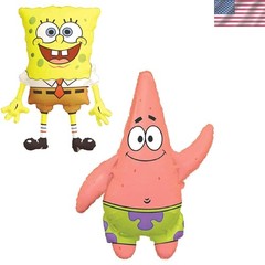 Pack Of 2 – Spongebob Squarepants and Patrick Star Foil Balloons – 1 x 29 Inc…