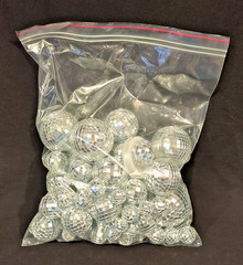 Silver Disco Mirror Ball Hanging Party Decor Wedding Birthday DJ Various Sizes