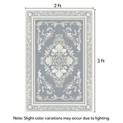 SOULFUL Medium Pile 2×3 Entryway Rug – Soft Foot Feel Small Area Rug – Greige…