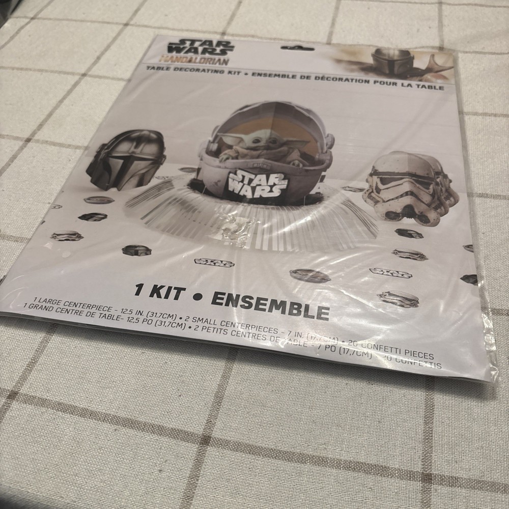 Disney Star Wars The Mandalorian Table Decorating Kit 23 Pc Birthday Decor Set